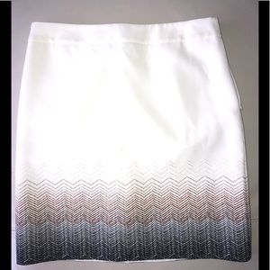 White House Black Market embroidered skirt